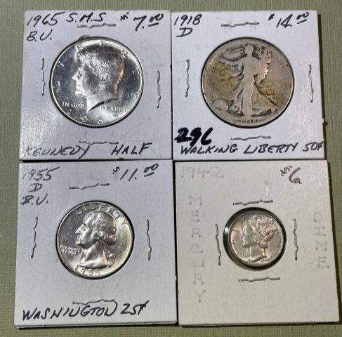 Miscellaneous U.S. Circulated-BU Condition Silver Coins as Pictured. (1 of 6)