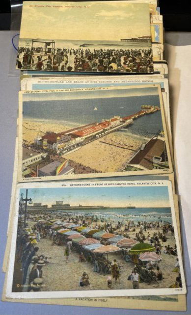 (110) Old Atlantic City Postcards Used & Unused Preowned from an Estate. (1 of 4)