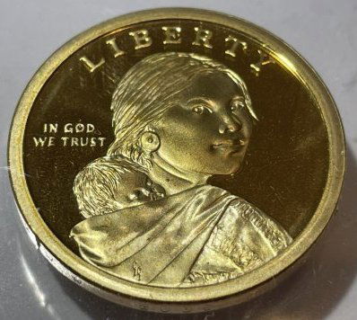 2009-P Choice Proof Sacagawea Brass Dollar as Pictured. (1 of 2)