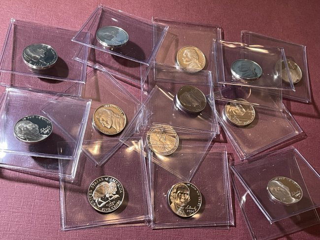 (13-Coins) Gem Proof Jefferson Nickel Lot from 2003-S to 2009-S as Pictured. (1 of 7)