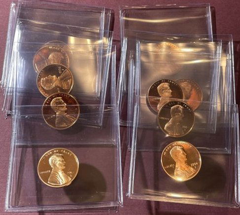 (10-Coins) Gem Proof Lincoln Cent Lot from 2003-S to 2008-S as Pictured. (1 of 2)