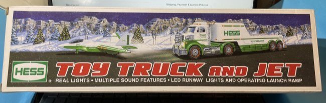 HESS 2010 TOY TRUCK AND JET NEW IN BOX SEALED AS PICTURED.: HESS 2010 TOY TRUCK AND JET NEW IN BOX SEALED AS PICTURED. $15 DOMESTIC SHIPPING. ON MULTIPLE LOTS WON THE SHIPPING WILL BE COMBINED OR ADJUSTED ACCORDINGLY.