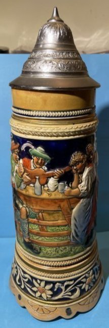 Vintage Large German Musical Beer Stein 11.25" Tall in VG Preowned & Working Condition. (1 of 7)