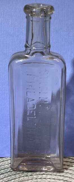Old Antique Medicine Bottle-Steelman & Archer Philadelphia as Pictured in VG Condition. #285: Antique Medicine Bottle-Steelman & Archer Philadelphia as Pictured in VG Condition. $7 Domestic Shipping. (Bottle Stock #285) On Multiple Bottle Lots Won, The Shipping Fees will be Combined or Adjuste