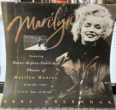 Vintage 2002 Marilyn Monroe from Her 1954 Korean Tour Calendar 12-Month w/Photos (1 of 5)