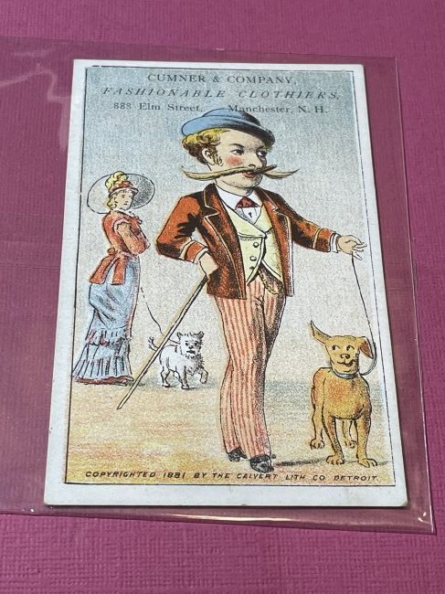 VICTORIAN TRADE CARD #399.: VICTORIAN TRADE CARD #399. (ONLY ONE SHIPPING FEE OF $5 ON TRADE CARDS, WHETHER YOU WIN 1 CARD OR 100 CARDS)