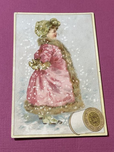 VICTORIAN TRADE CARD #411.: VICTORIAN TRADE CARD #411. (ONLY ONE SHIPPING FEE OF $5 ON TRADE CARDS, WHETHER YOU WIN 1 CARD OR 100 CARDS)