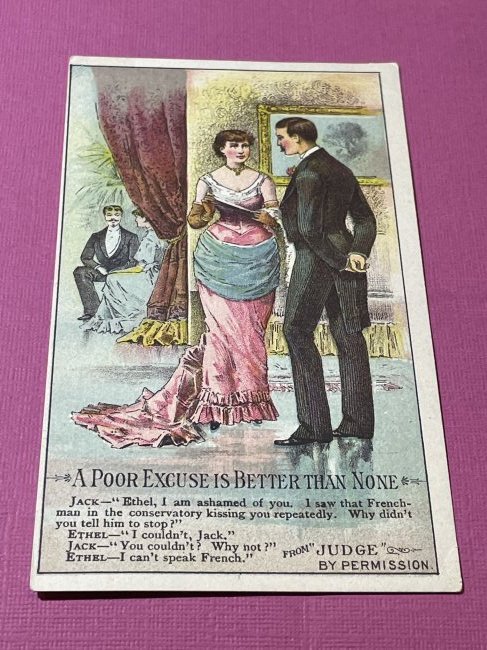 VICTORIAN TRADE CARD #444.: VICTORIAN TRADE CARD #444. (ONLY ONE SHIPPING FEE OF $5 ON TRADE CARDS, WHETHER YOU WIN 1 CARD OR 100 CARDS)