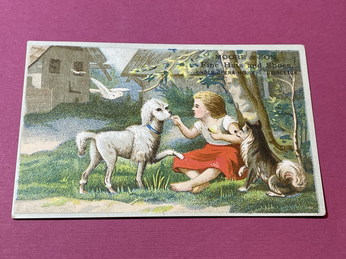 VICTORIAN TRADE CARD #471.: VICTORIAN TRADE CARD #471. (ONLY ONE SHIPPING FEE OF $5 ON TRADE CARDS, WHETHER YOU WIN 1 CARD OR 100 CARDS)