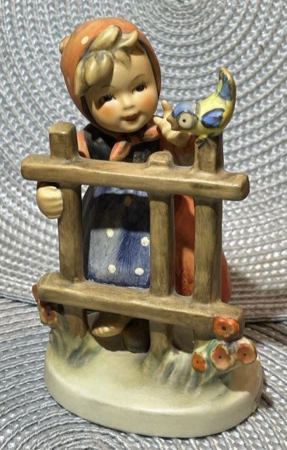 Goebel Hummel Figurine #203/I â€œSigns of Spring" 5.25" Tall in VG Preowned Condition.: Goebel Hummel Figurine #203/I â€œSigns of Spring" 5.25" Tall in VG Preowned Condition. $10 Domestic Shipping.