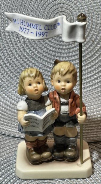 HUMMEL GOEBEL Celebrate Figurine w/Song #790 TMK7 Exclusive Edition in VG Preowned Condition.: HUMMEL GOEBEL Celebrate Figurine w/Song #790 TMK7 Exclusive Edition in VG Preowned Condition. $10 Domestic Shipping.