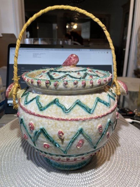 Vintage Paul's Heavy Glazed Pottery Cookie Jar in Very Good Preowned Condition. Very Nicely Made.: Vintage Paul's Heavy Glazed Pottery Cookie Jar in Very Good Preowned Condition. Very Nicely Made. $15 Domestic Shipping.