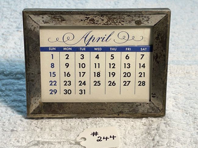 Vintage Tiffany & Co Sterling Silver Picture Frame 3.75" Wide & 3" Tall in Good Preowned Condition. (1 of 3)