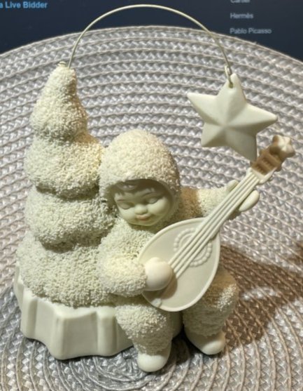 Department 56 Snowbabies - "Starlight Serenade Figurine" in Good Preowned Condition.: Department 56 Snowbabies - "Starlight Serenade Figurine" in Good Preowned Condition. $7 Domestic Inhouse Shipping. (On Multiple Lots Won, The Shipping Fee will be Combined or Adjusted Accordingly)