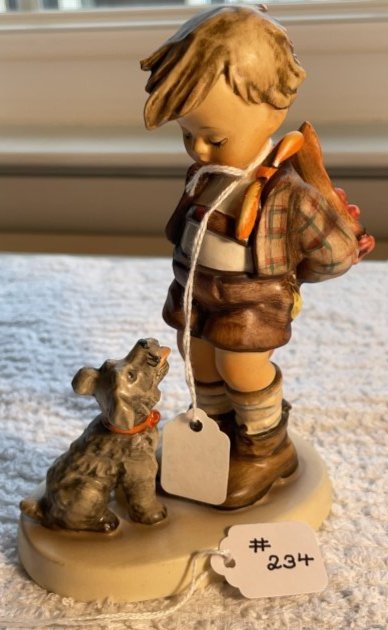HUMMEL Figurine #317 TMK-3 NOT FOR YOU 5.5" Tall in Good Preowned Condition as Pictured.: HUMMEL Figurine #317 TMK-3 NOT FOR YOU 5.5" Tall in Good Preowned Condition as Pictured. $8 DOMESTIC INHOUSE SHIPPING