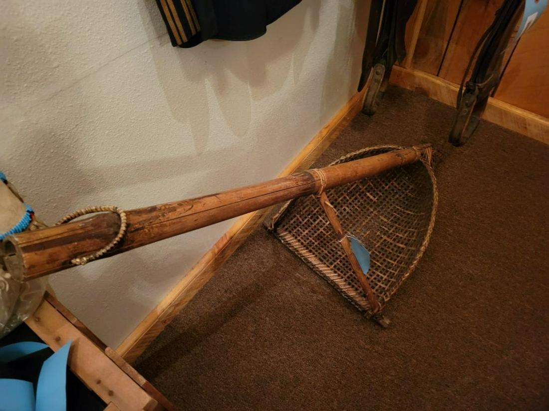 Large Cranberry scoop or fish net (1 of 2)