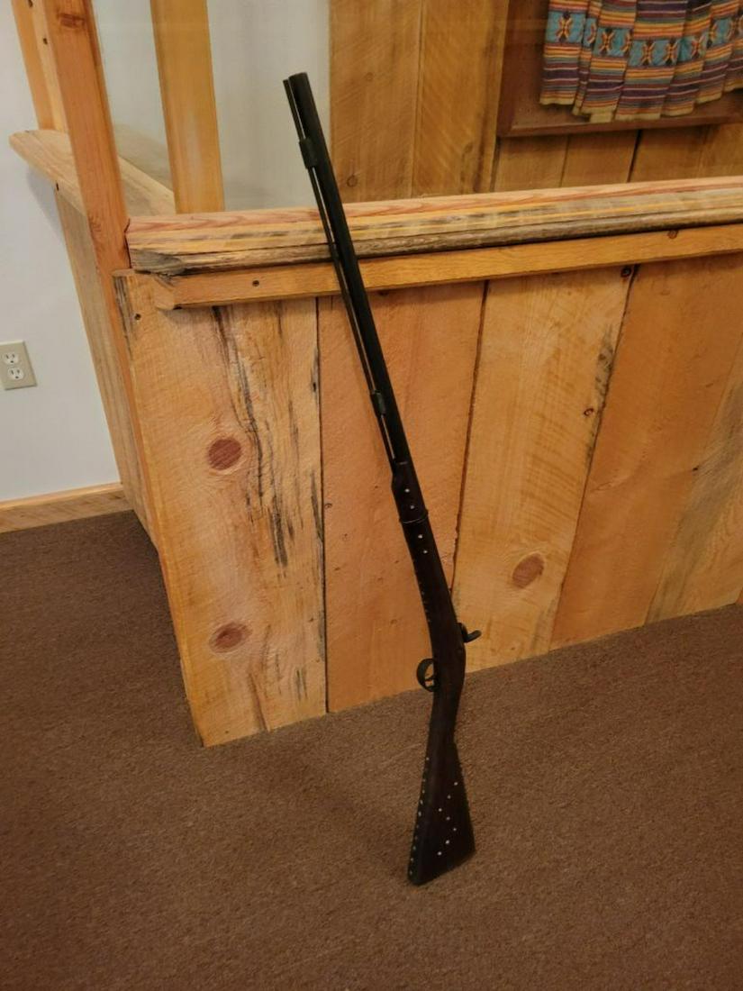 Cap and Ball Muzzleloader, Indian Tacked (1 of 8)