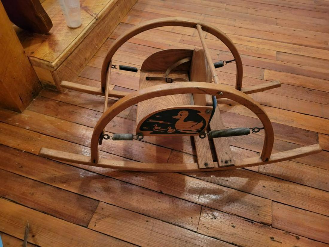 Primitive Child's Bouncy Seat/ rocker: .