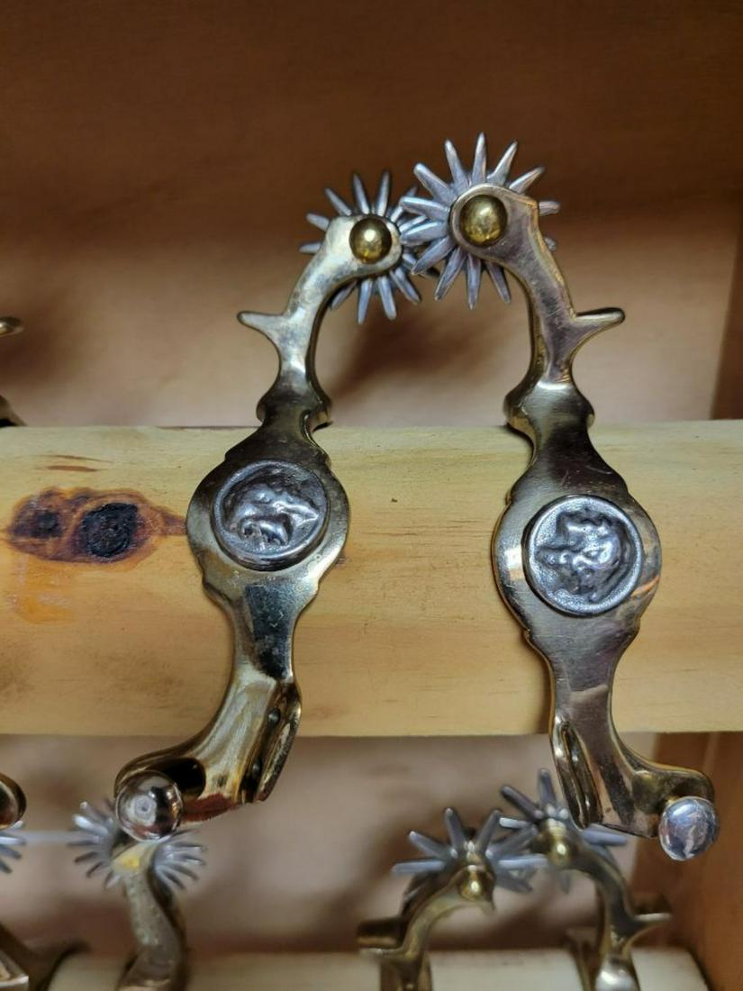 Lady's / Youth Pair of spurs made by Wild Times Stock and Trade in Montana, COA will be included (1 of 4)