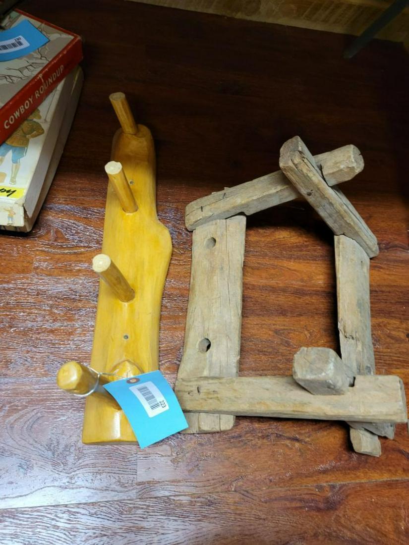 Primitive Pack Saddle and Live Edge pine coat rack (1 of 5)