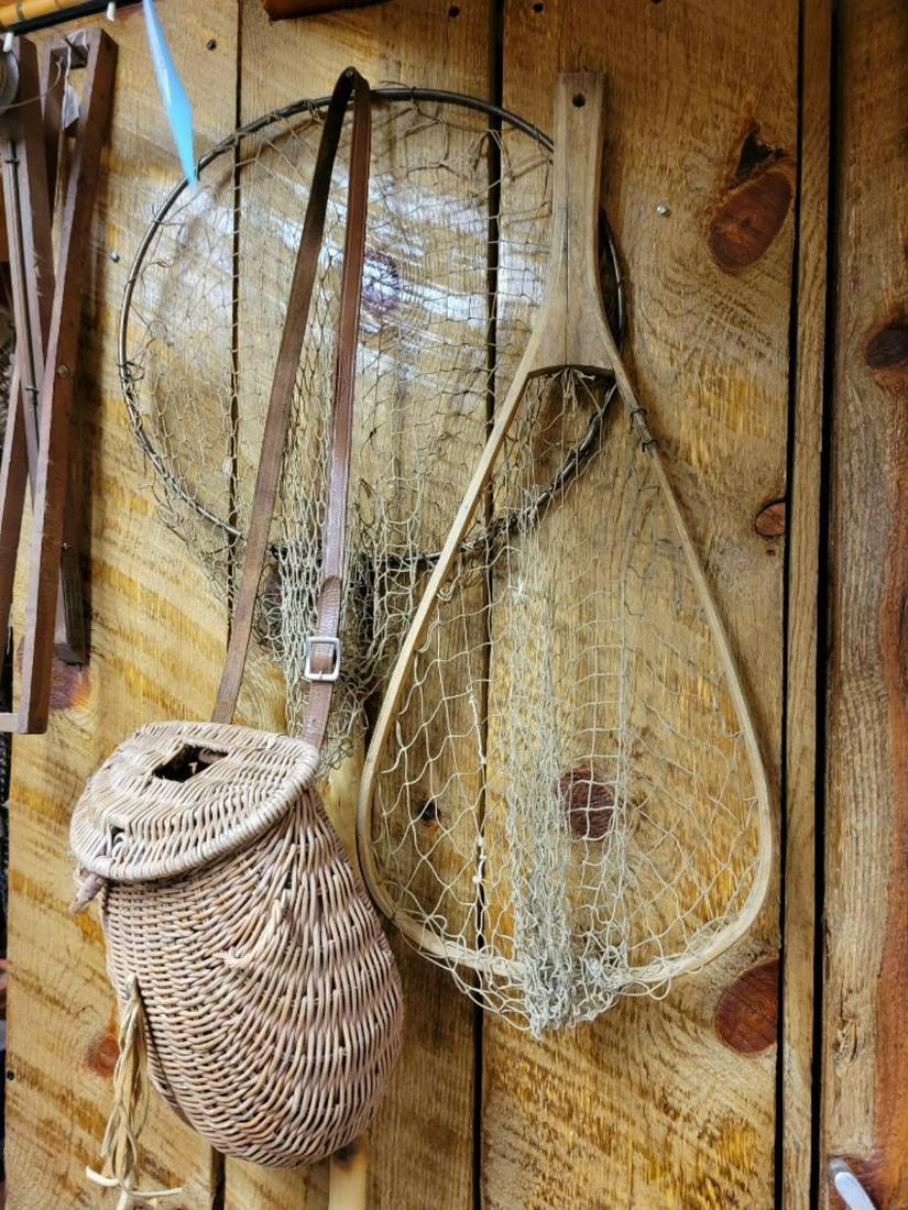 Fish basket, and 2 fish nets (1 of 5)