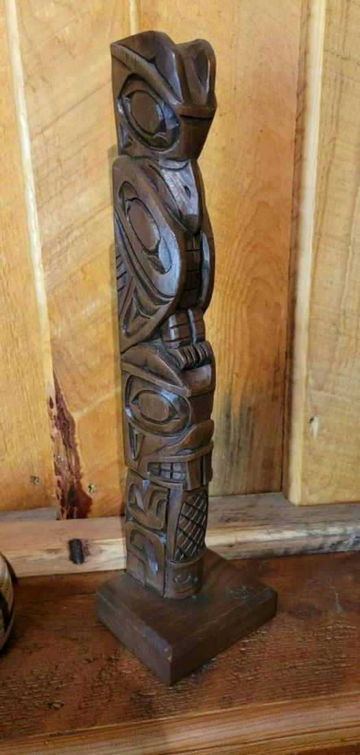 Hand Carved Decorative Totem Pole (1 of 4)