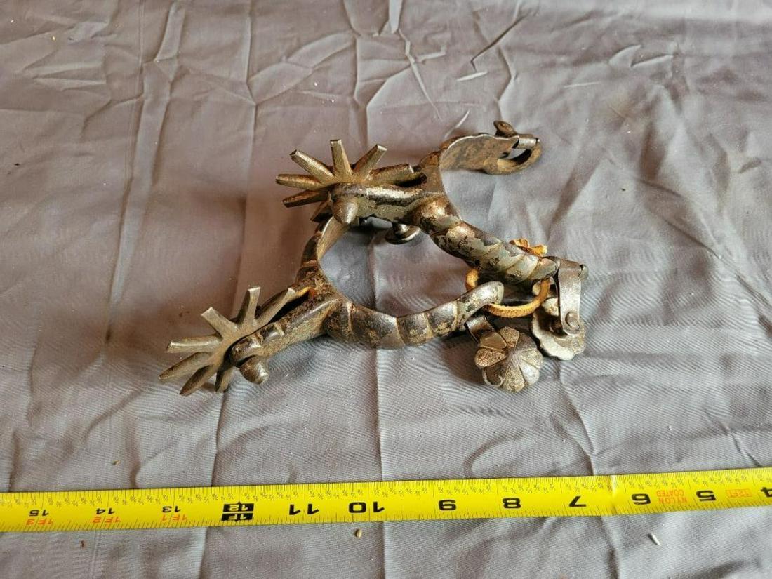 Vintage pair of silver tone spurs (1 of 5)