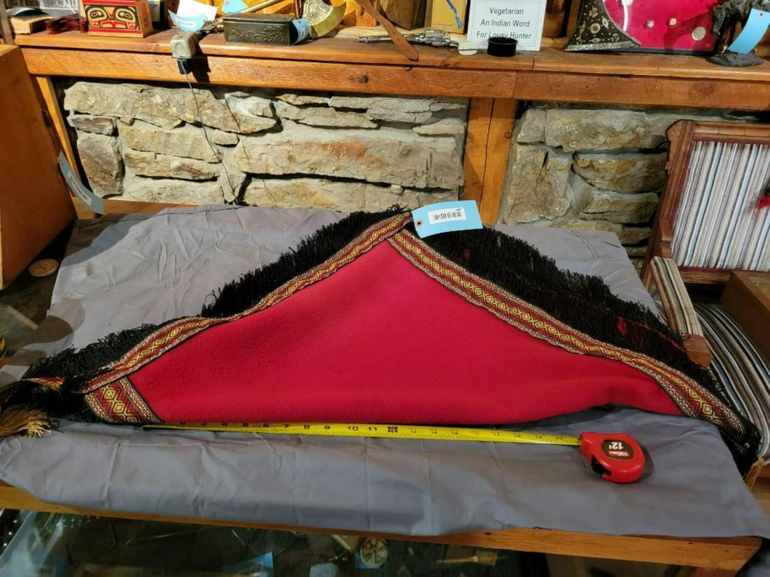 Southwestern Saddle Blanket with fringes (1 of 4)