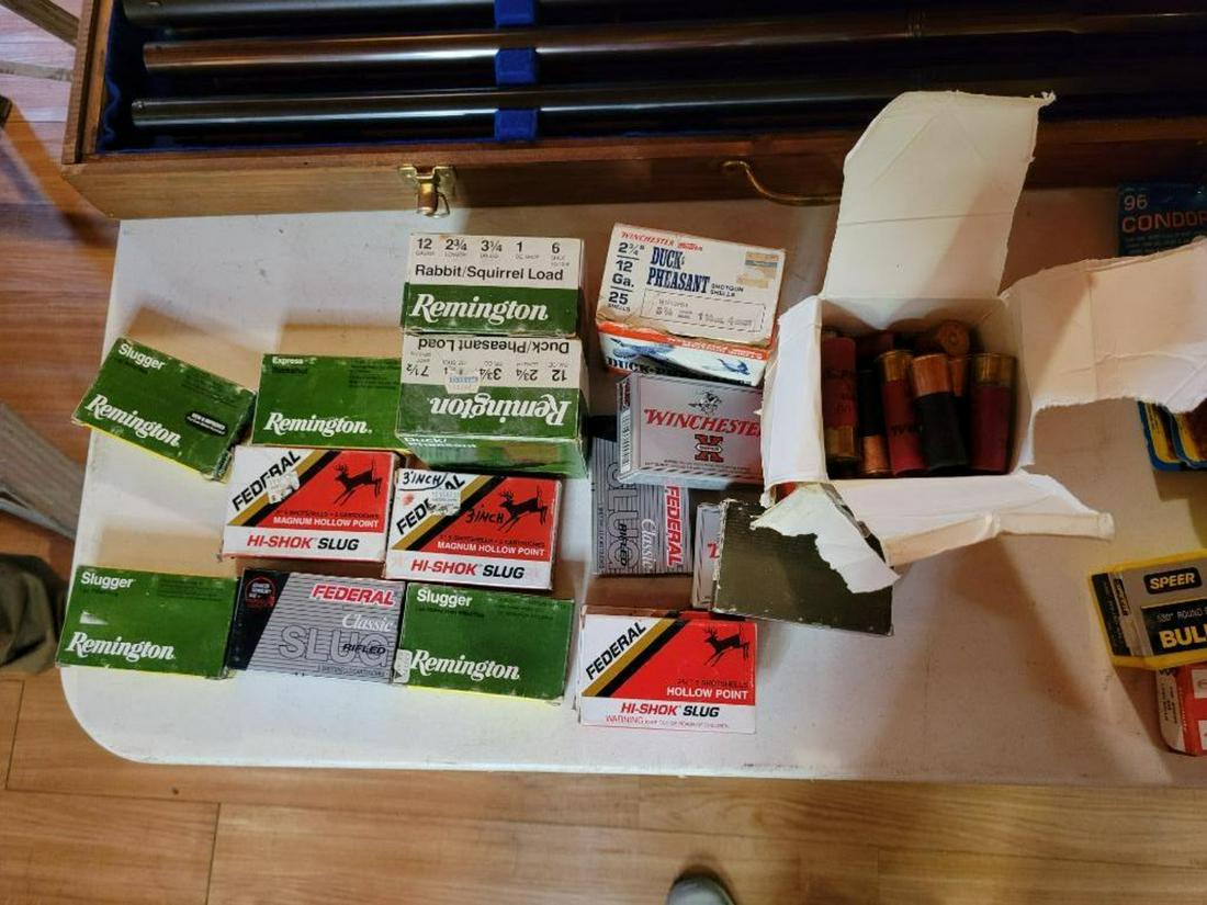12 gauge ammo, approx 100 shotshells and 40 deer slugs (1 of 5)