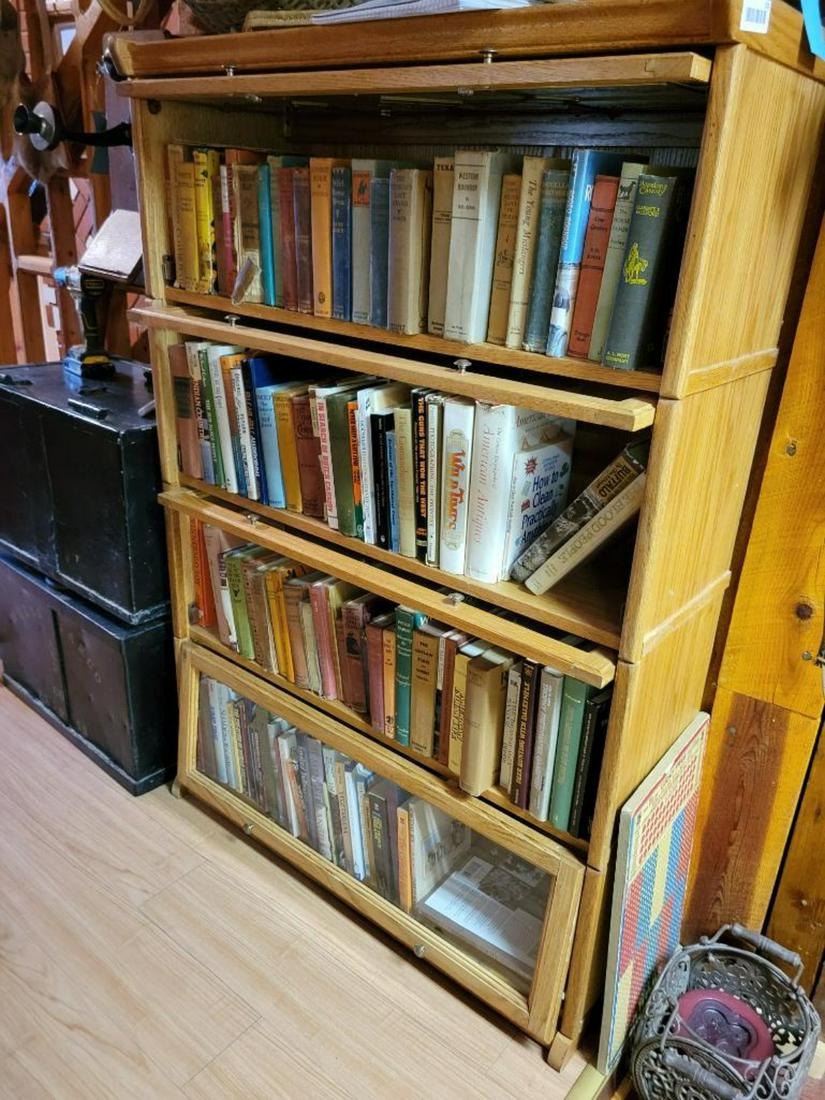 Lawyer Barrister Style Bookcase with Glass Doors, books not included, 37 wide, 54 1/2 inches tall (1 of 6)