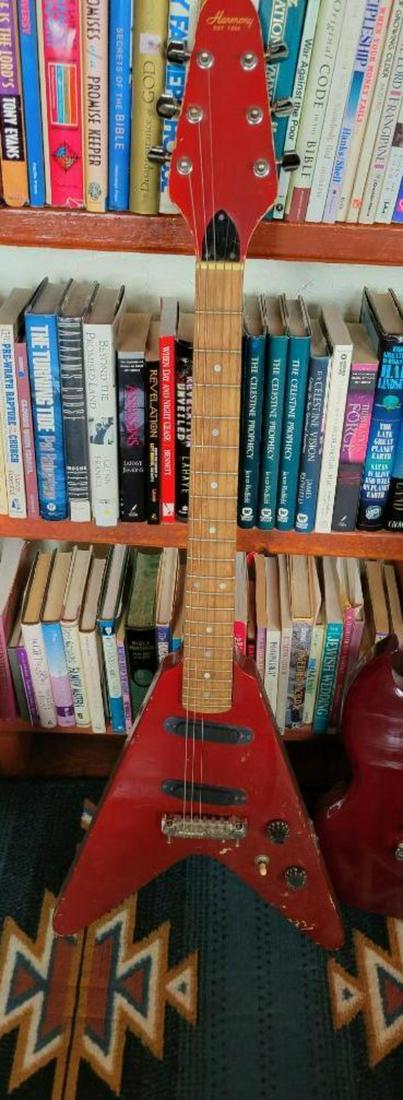Harmony Flying V Electric Guitar, some knicks and dings as pictured (1 of 5)