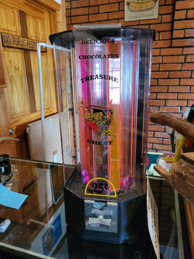 25 cent Chocolate Vending machine: .