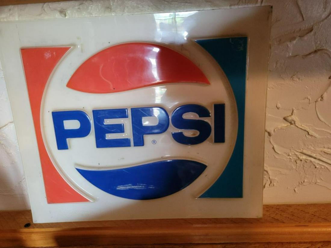 Plastic Pepsi Sign Insert (1 of 2)