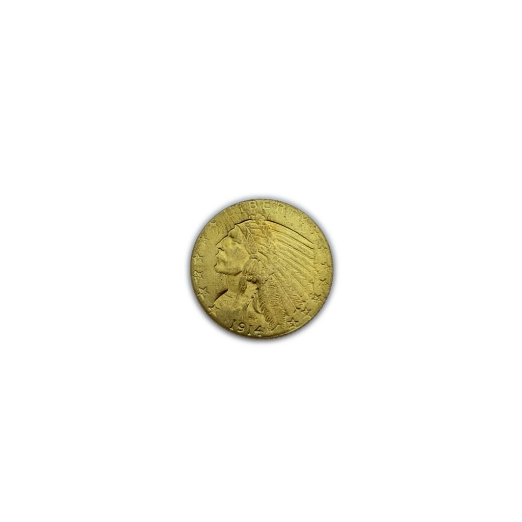 1914 GOLD  FIVE DOLLAR COIN (1 of 2)