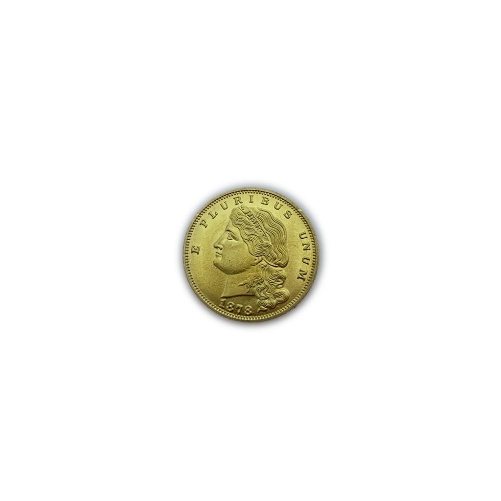1878 GOLD FIVE DOLLAR COIN (1 of 2)