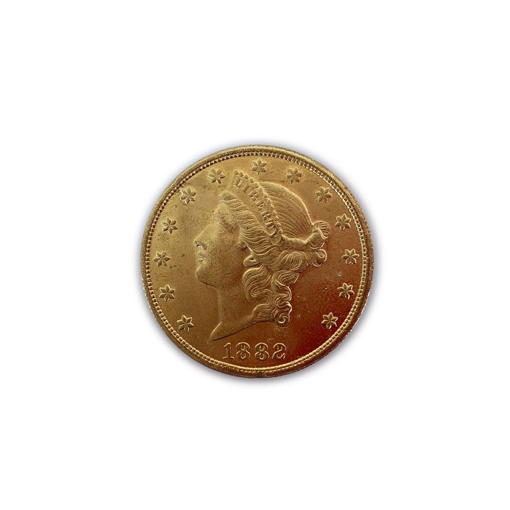 1882 GOLD TWENTY DOLLAR COIN (1 of 2)