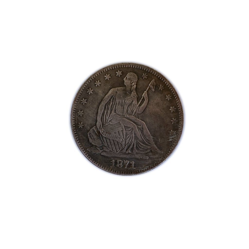 1871 CC HALF DOLLAR COIN (1 of 2)