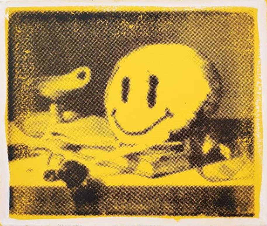 Ryan Callanan (RYCA): Mixed technique on canvas (Silkscreen and acrylic)25cm. x 30cm. Signed ,Edition of 30