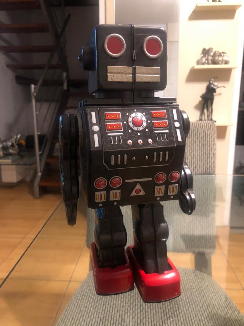 VINTAGE&ORIGINAL HORIKAWA TIN TOY ROBOT JAPAN MADE 1960 (1 of 10)