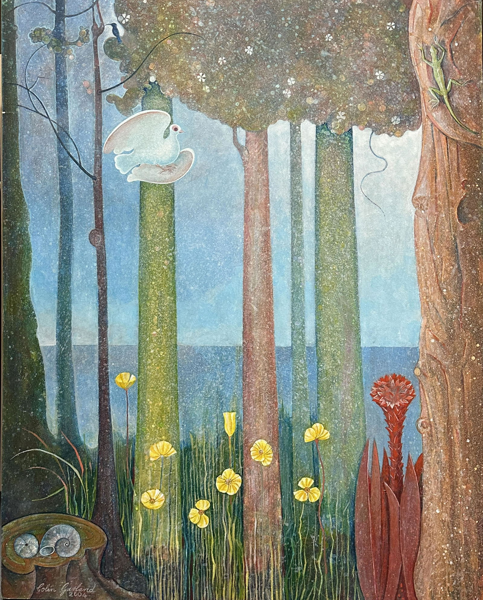 Colin Garland (1935-2007), Untitled, 2004: Oil on board, 60 x 48 in. Signed and dated on lower left front