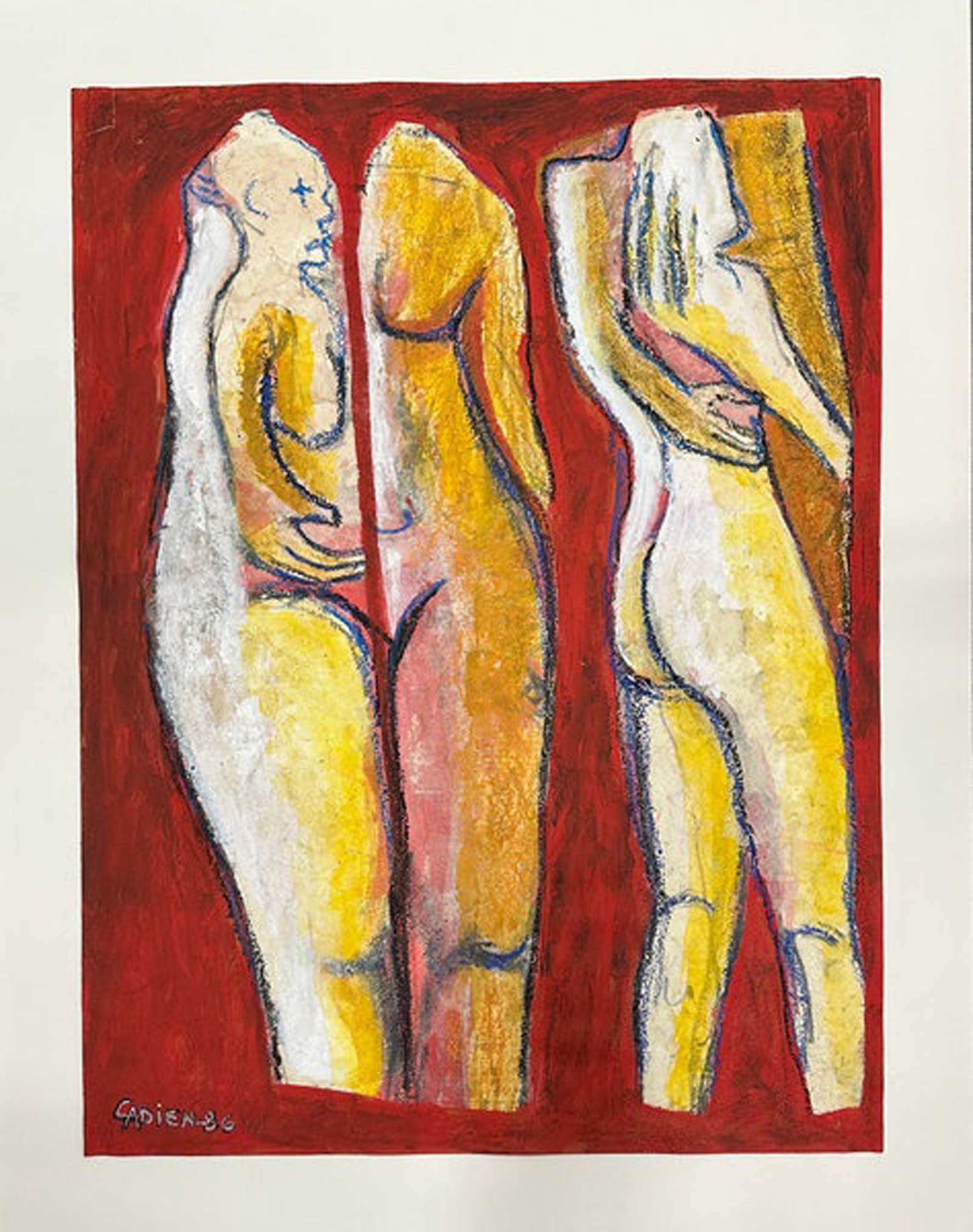 Eric Cadien, Figures in Composition, 1986 (1 of 3)