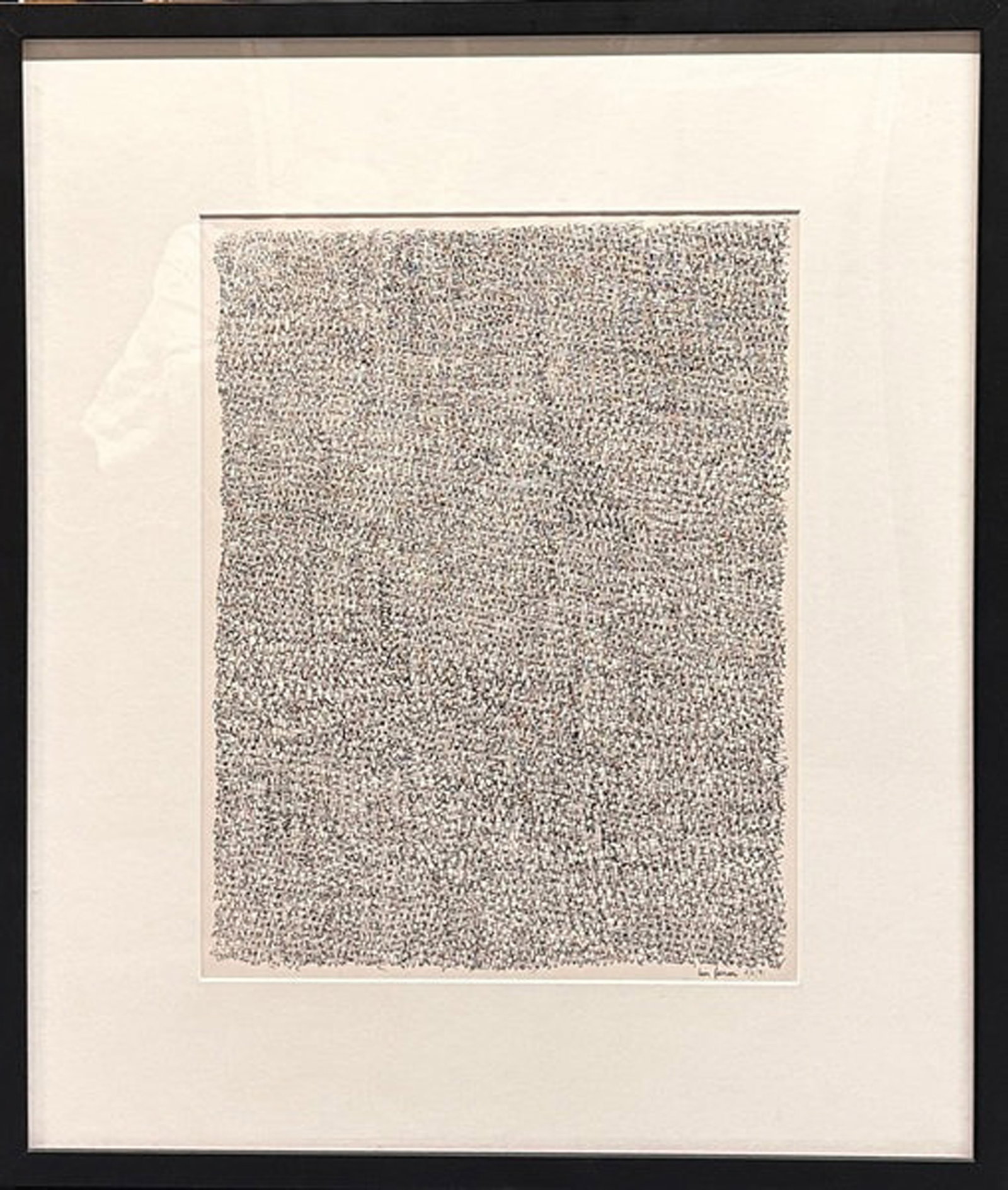 Leon Ferrari, Untitled, 1991: Ink on heavy paper, 26 x 22 in, Framed, Signed recto lower rightProvenance: The Artist, Buenos Aires Argentina