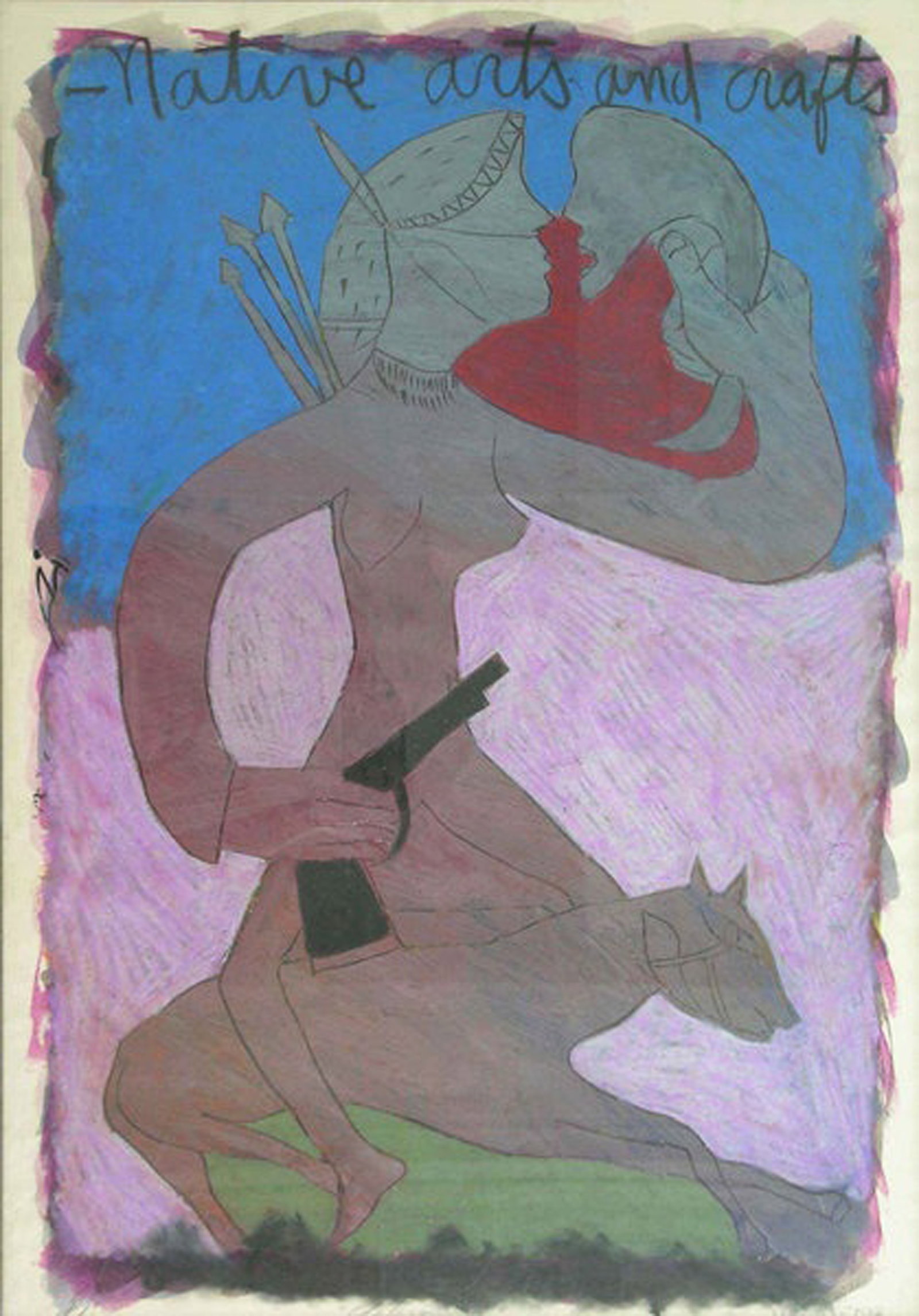 Moises Finale, Untitled, 1987: Pastel on board, 25.5 x 19.5 in, Framed, Signed and dated recto lower right, Titled recto lower center and Numbered recto lower leftProvenance: Galeria Habana, Havana Cuba