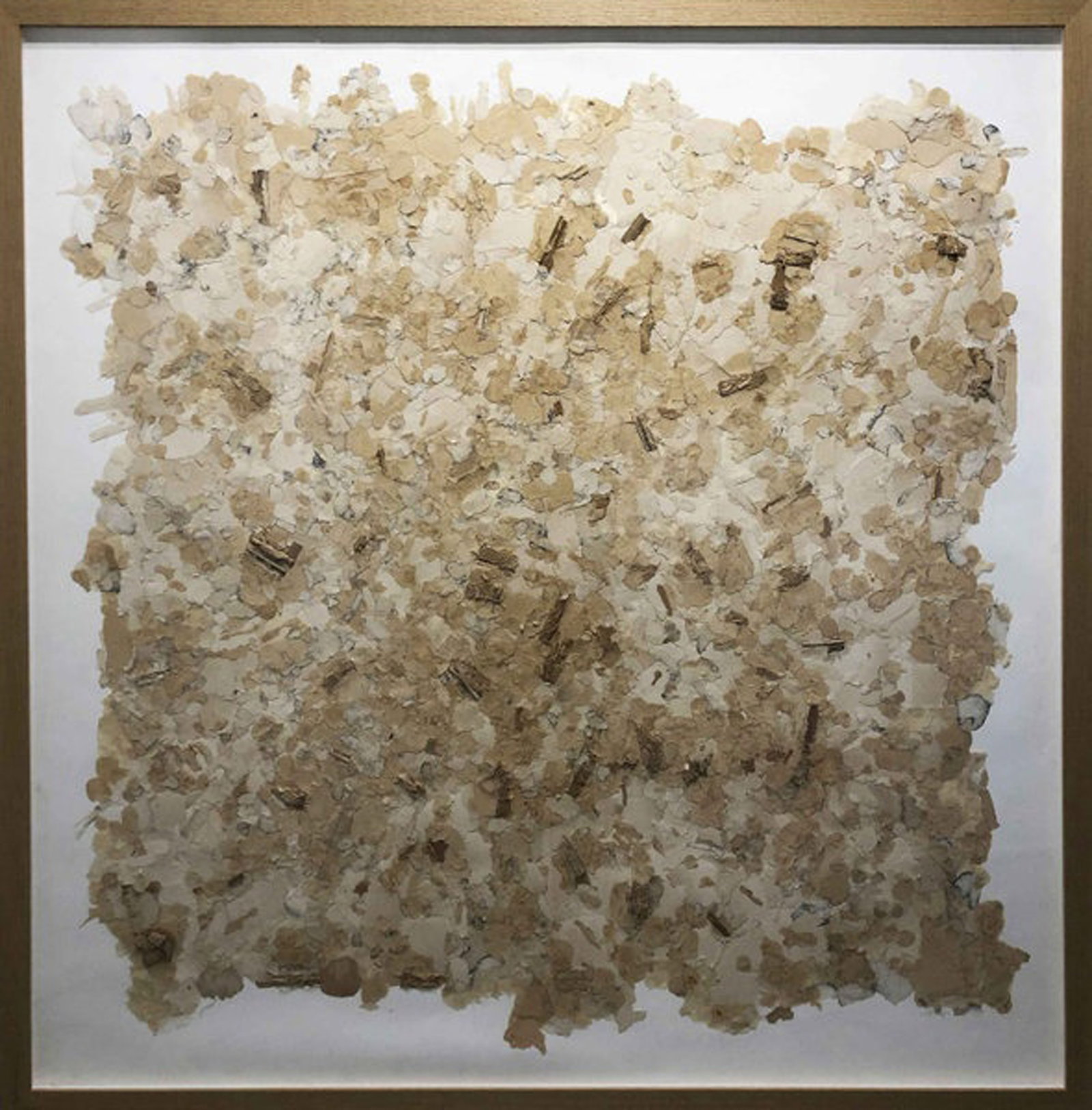 Jose Manuel Fors, Sedosas pausas, 2019: Collage on Paper, 49.5 x 49.25 in, Framed, Signed recto lower rightProvenance: The Artist, Havana Cuba