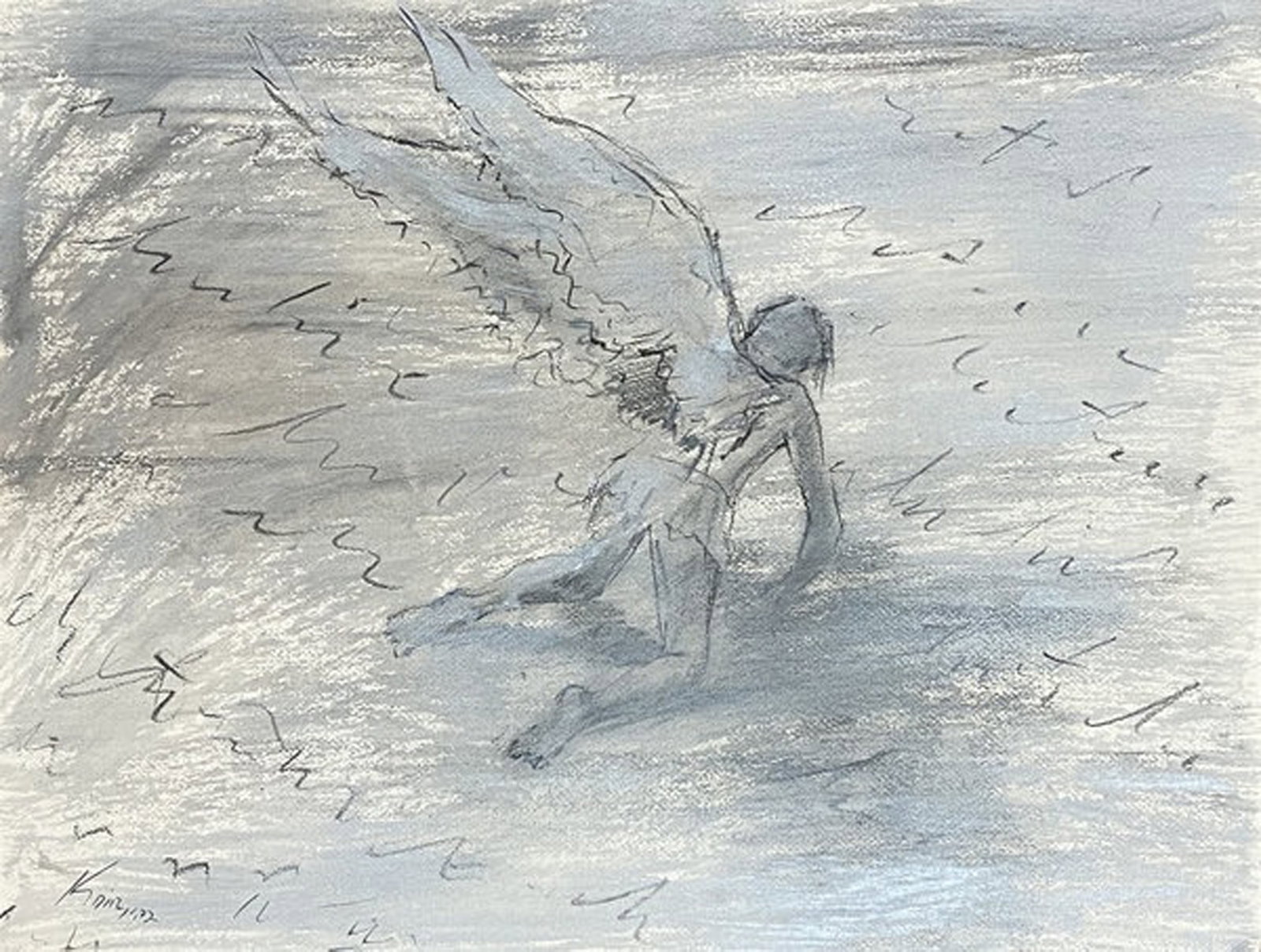 Kadir Lopez, Untitled, 2008: Pastel on paper, 18 x 24 in, Unframed, Signed and dated lower left rectoProvenance: The Artist, Havana Cuba