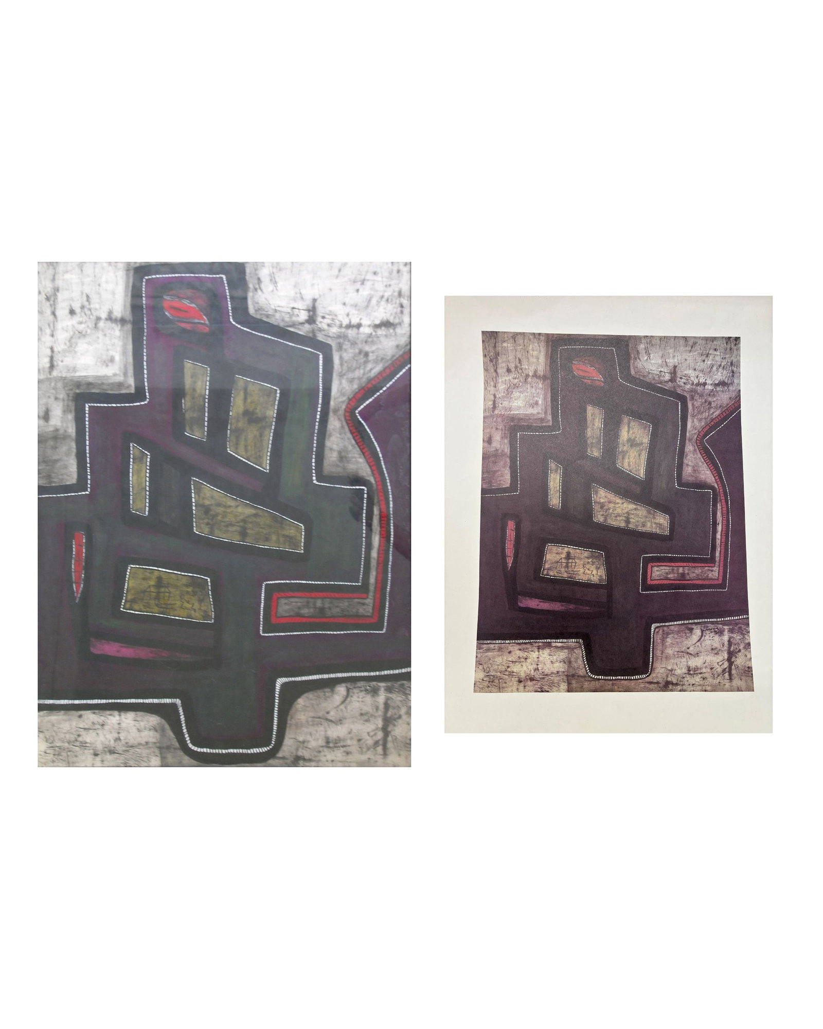 Minerva Lopez, Untitled (1979), 1979: Mixed media on heavy paper, 26 x 20 in Unframed, Signed and dated recto lower right. Provenance: The Artist, Havana, Cuba. It comes with a poster of the work made by the National Museum of Fine Arts,