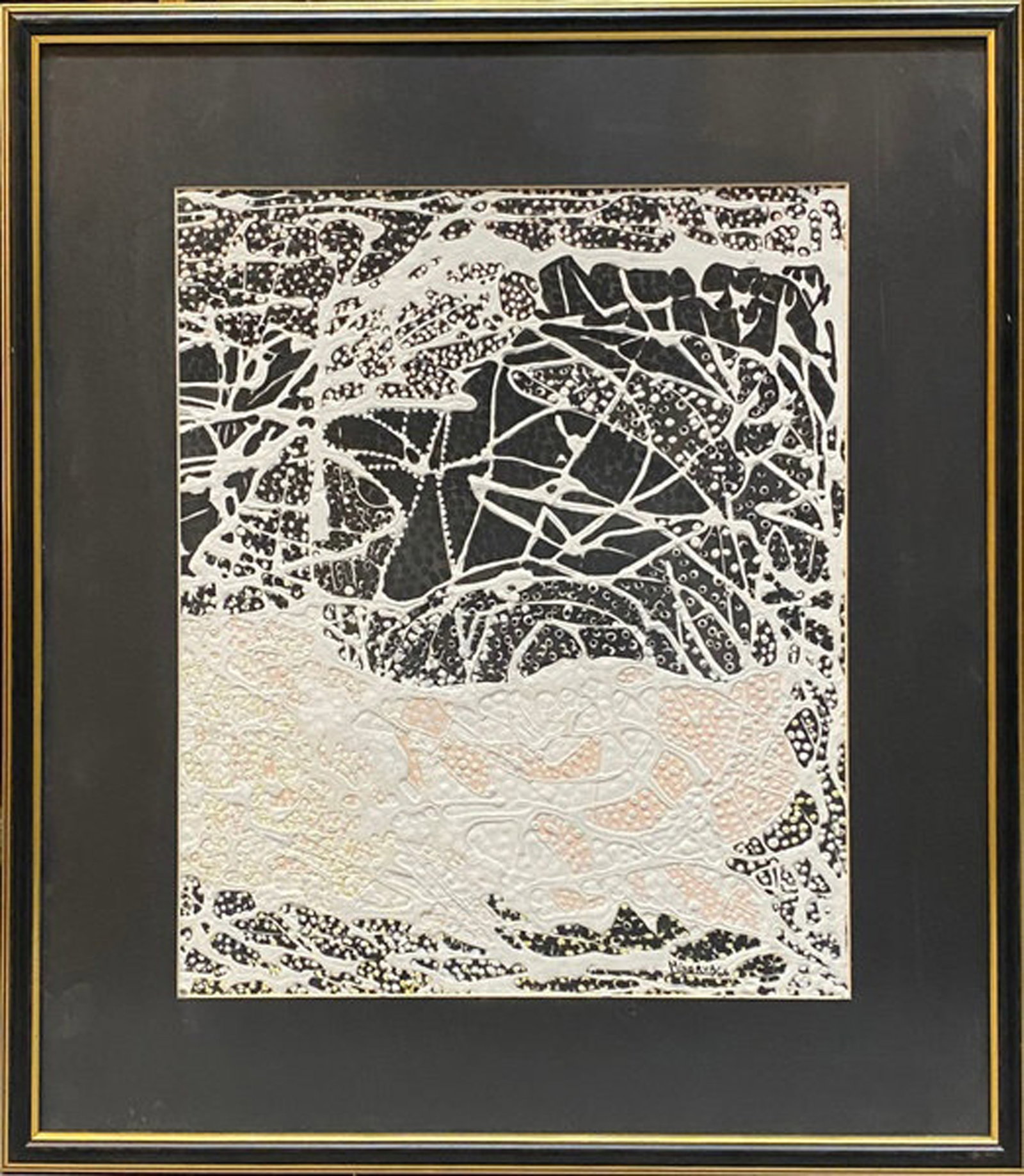 Minerva Lopez, Abstraction, 2006: Mixed media on board, 20 x 13.5 in, Framed, Signed and dated versoProvenance: The Artist, Havana Cuba