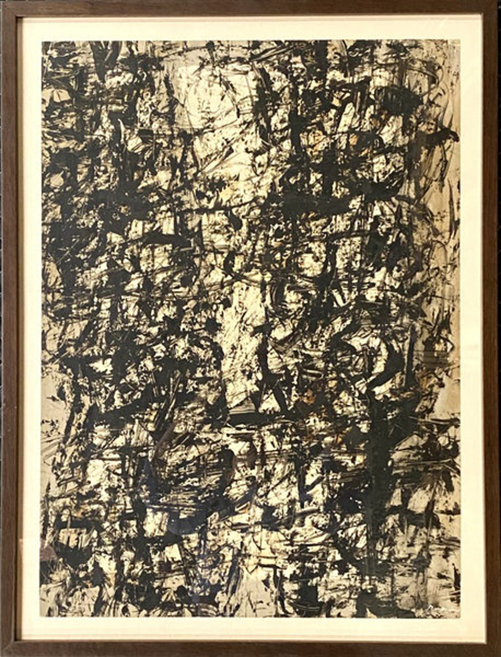 Raul Martinez, Untitled, 1959-1963: Mixed media on heavy paper, 27.5 x 20 in, Framed, Signed lower rightProvenance: The Artist, Havana Cuba
