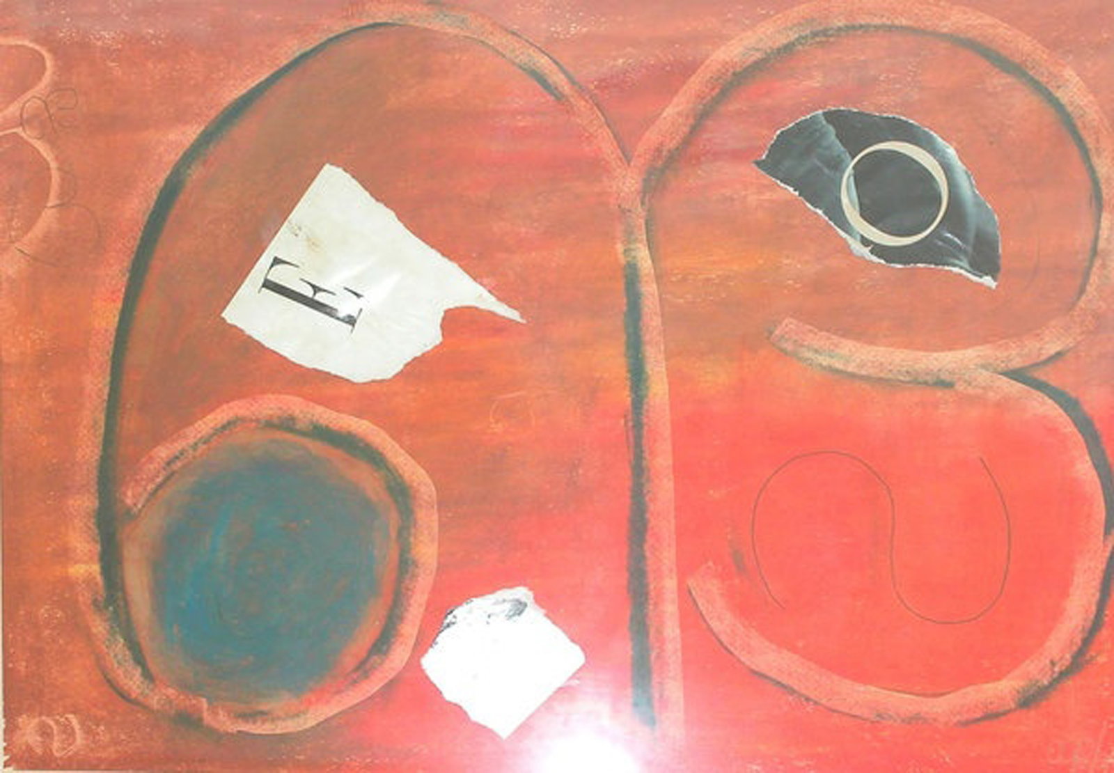 Annie PAUL, Mother Tongue II, N.D.: Mixed media on paper, 13.5 x 18.5 in, FramedProvenance: National Gallery, Kingston Jamaica