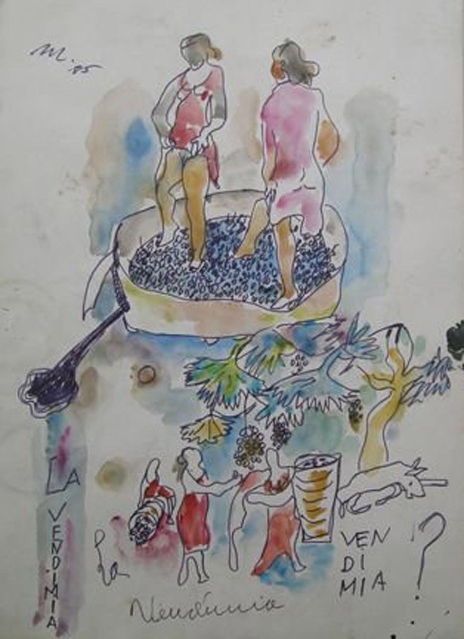 Mariano Rodriguez, La Vendimia, 1985 (1 of 1)